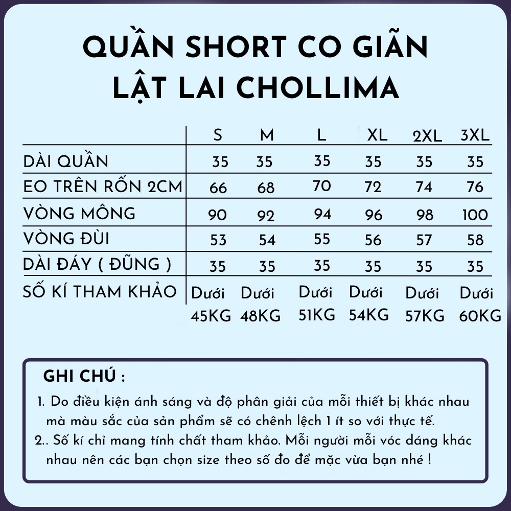 Quần short jeans nữ co giãn Chollima lật lai QS008 phong cách hàn quốc đơn giãn dễ phối đồ