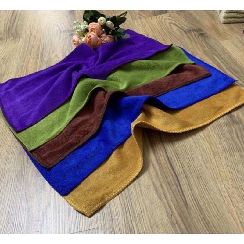 Khăn đa năng cao cấp dùng làm nail, spa, lau ô tô, xe máy kt 35*75cm sợi Microfiber không tĩnh điện