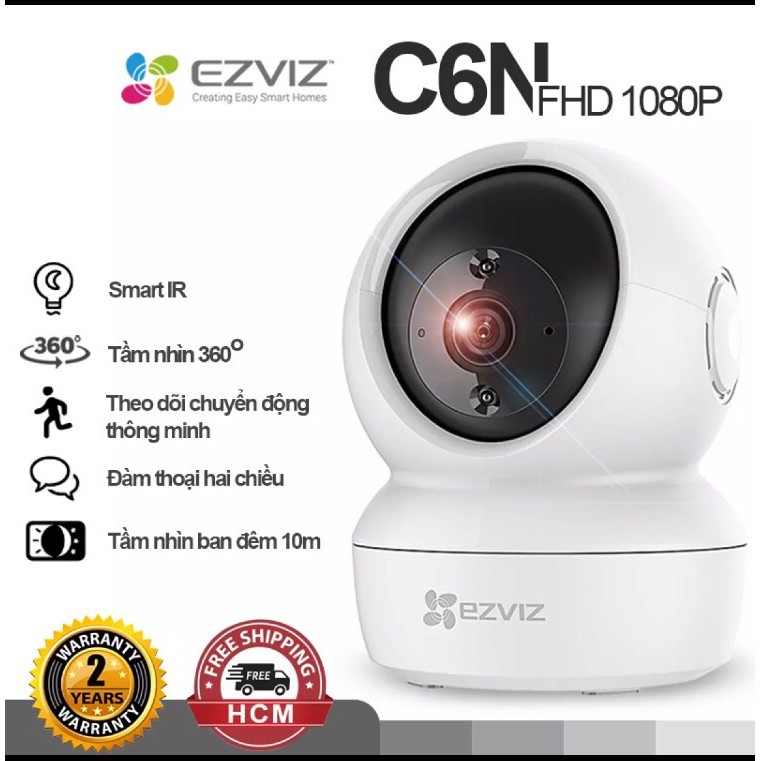 Camera Ezviz C6N 2MP 1080p - Camera IP wifi chính hãng