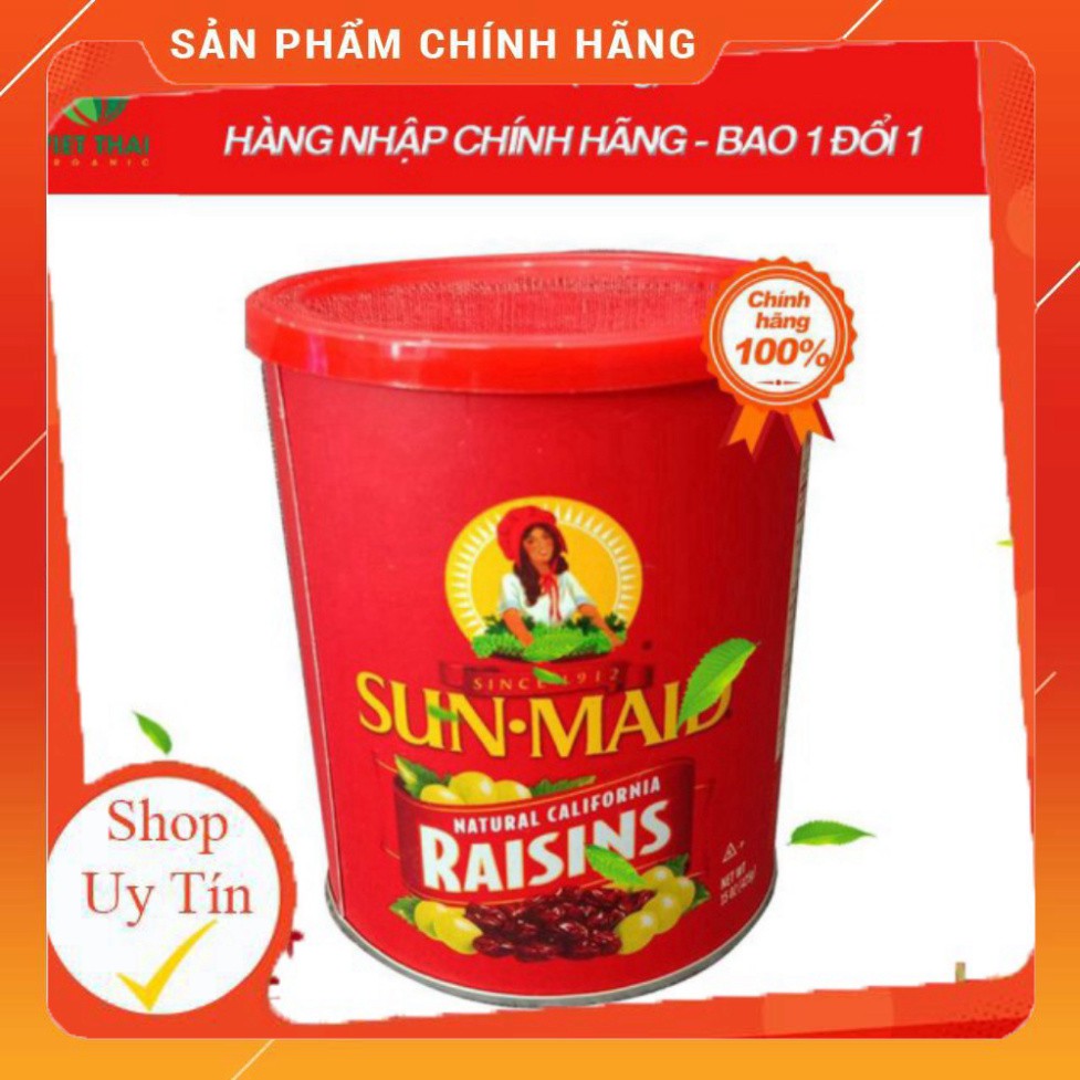 【CHÍNH HÃNG】Nho Khô SunMaid USA Hộp 454g *FREESHIP* Nho Khô USA SunMaid Chính Hãng Ngon Hết Sẩy