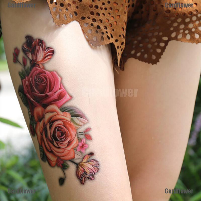 Hình Xăm Dán Tạm Thời Hình Hoa Chống Thấm Nước