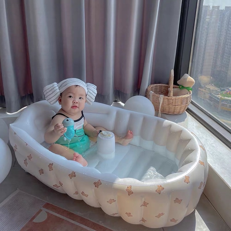 Chậu phao tắm cho bé Holla gấp gọn