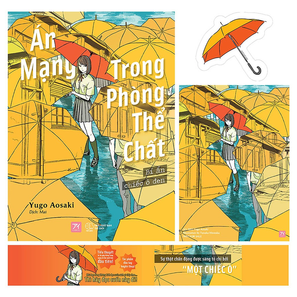 Sách - Án Mạng Trong Phòng Thể Chất: Bí Ẩn Chiếc Ô Đen - Tặng Kèm Đai Obi Bao Sách + Bookmark + Postcard