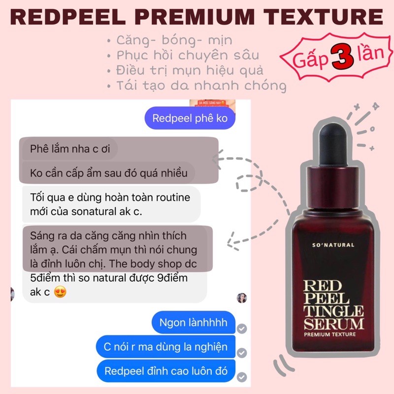 Tẩy tế bào chết Hoá Học RedPeel Tingle Serum Tái Tạo Làn Da Đẹp Chuẩn Hàn Quốc chính hãng | BigBuy360 - bigbuy360.vn