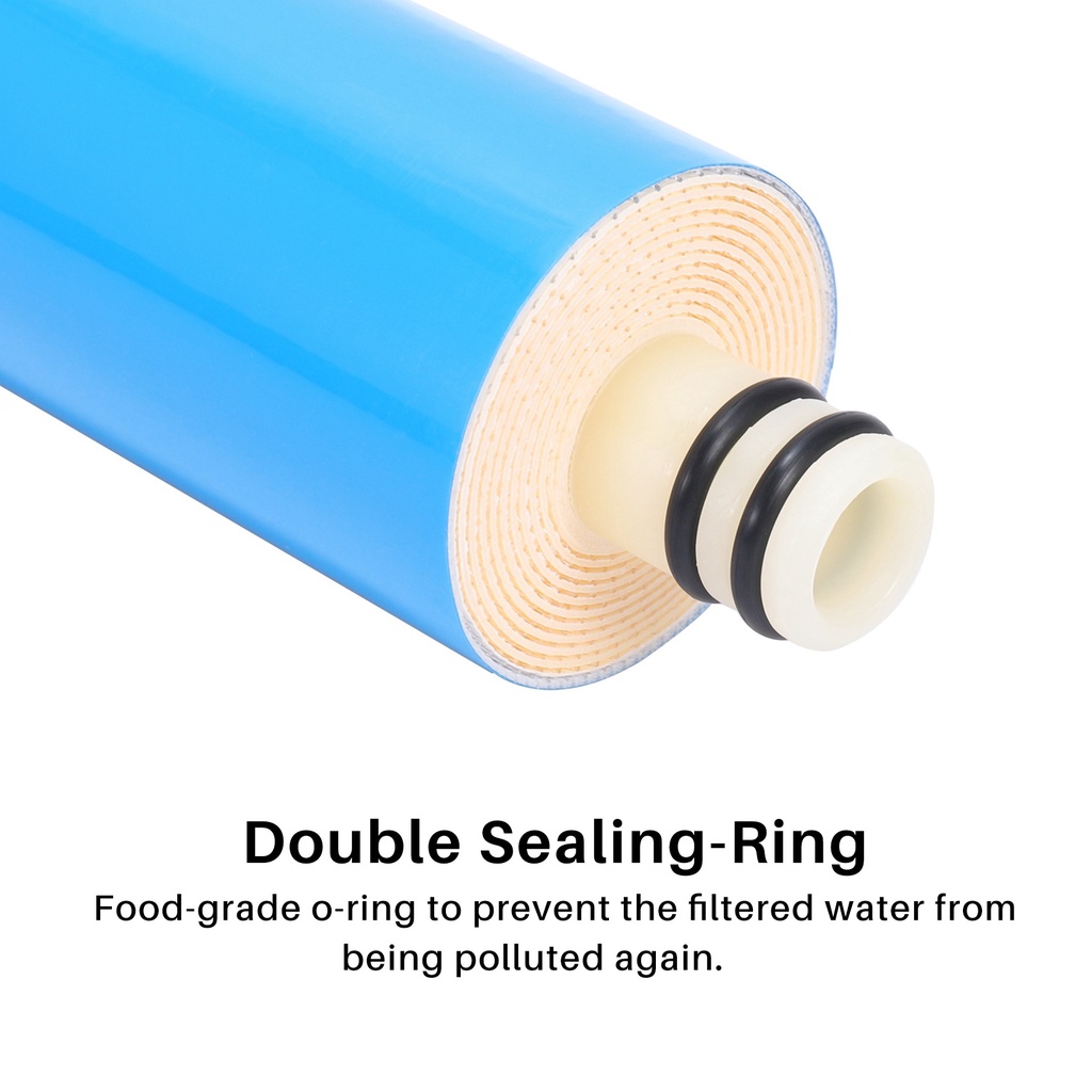 Bộ lọc nước dân cư 2 cái ULP1812-50 Màng RO 50 Gpd NSF được sử dụng cho hệ thống thẩm thấu ngược