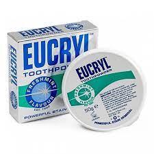 Bột Trắng Răng EUCRYL Toothpowder tẩy trắng răng thơm miệng chính hãng (50g)