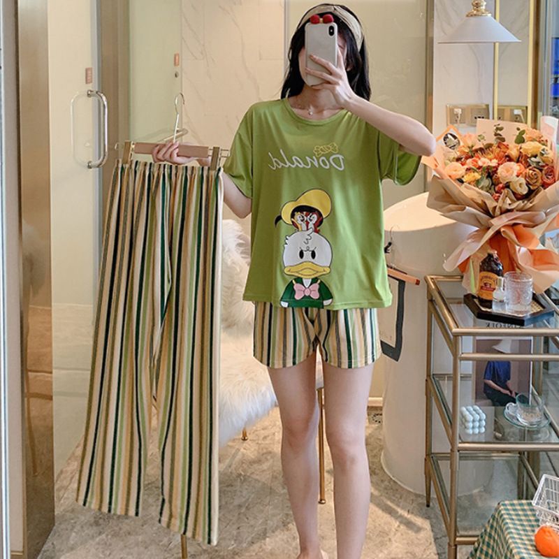 set bộ 3 món mặc nhà hoạt hình dễ thương(hàng đặt trước) | BigBuy360 - bigbuy360.vn