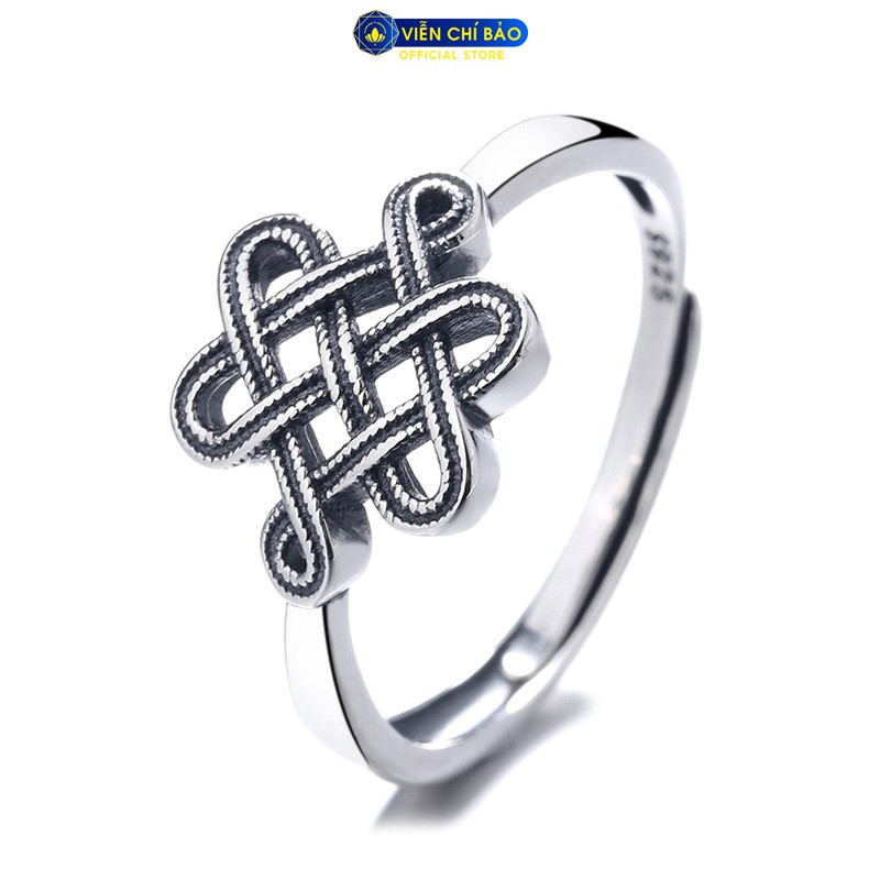 Nhẫn bạc nữ Cát Tường Kết chất liệu bạc Thái 925 phụ kiện thời trang trang sức nữ Viễn Chí Bảo N000383