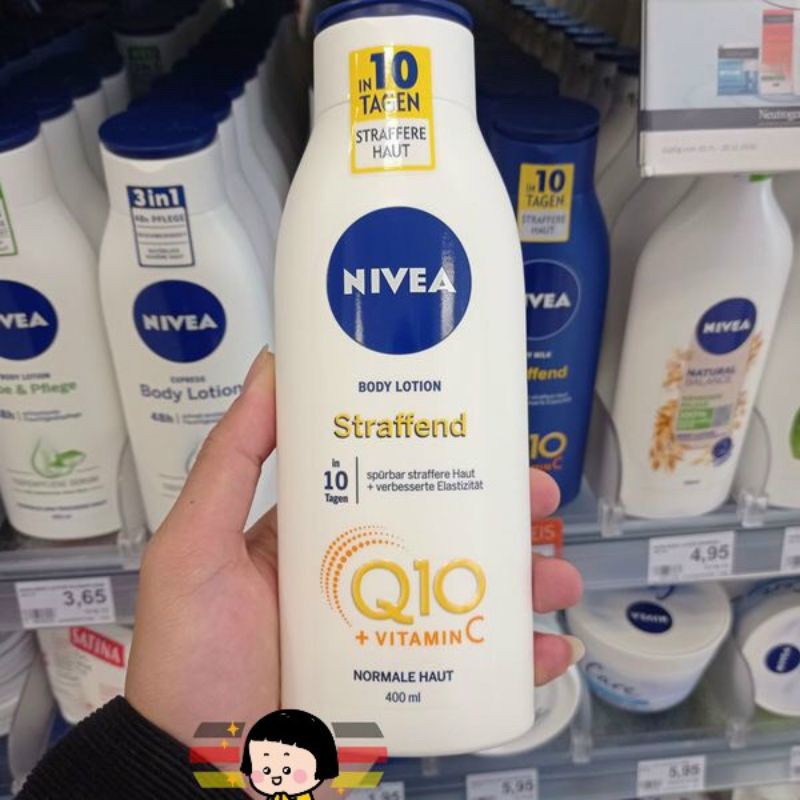 👯‍♀️👯‍♀️🇩🇪Body Lotion NIVEA Q10 + VITAMIN C Đức 400ml