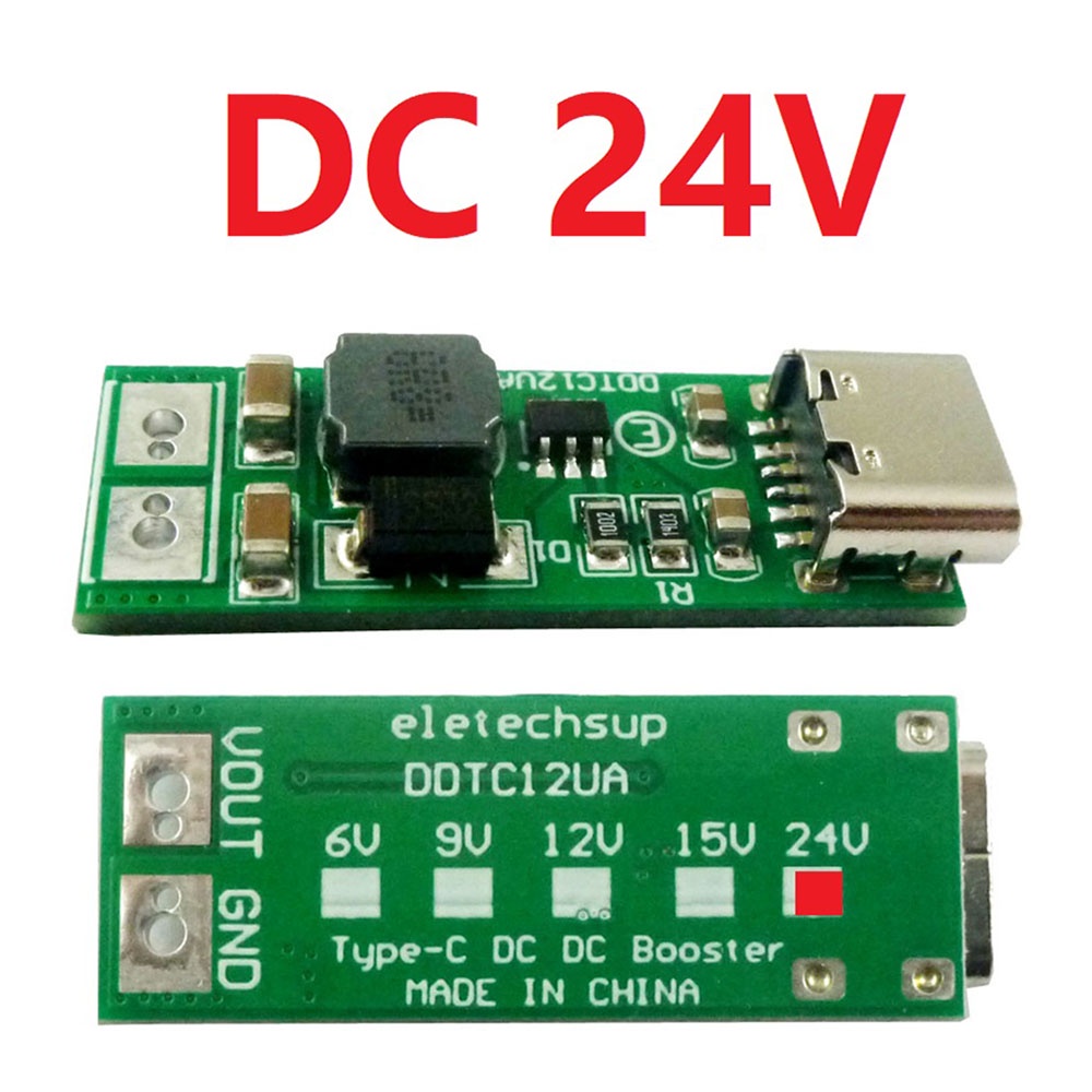 Mô Đun Tăng Áp Pcbfun 9W Type-C USB DC-DC 5V Sang 6V 9V 12V 15V 24V