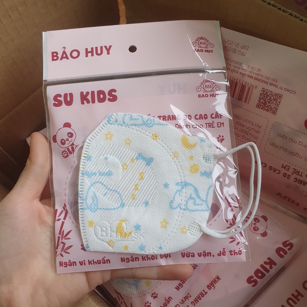 Khẩu Trang Trẻ Em 3D Gấu Kids  Dành Cho Bé Dưới 8 Tuổi-Hàng Chính Hãng