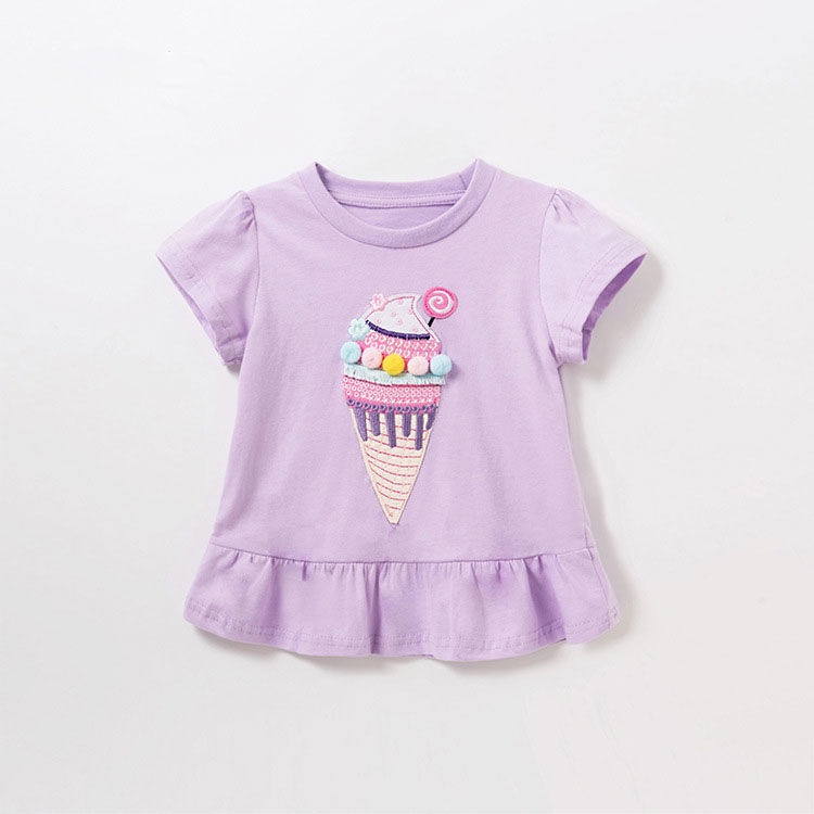 Áo Thun Mỏng Tay Ngắn Phong Cách Mới 2022 Cho Bé Gái