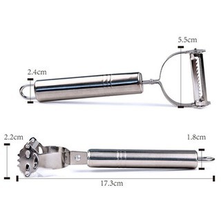 Cây bào rau củ inox 2 đầu lưỡi mặt cười...