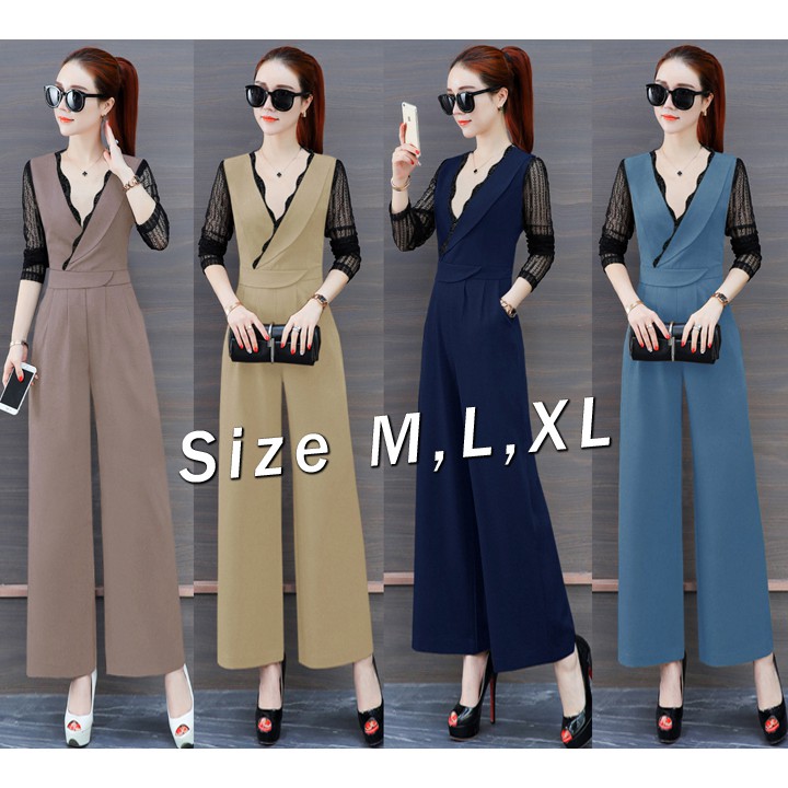 Jum dài ống suông tay phối ren lưới xinh xắn