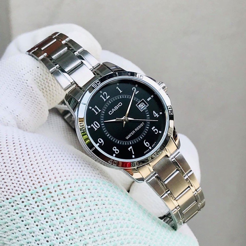 Đồng hồ nữ dây kim loại Casio chính hãng Anh Khuê LTP-V004D-1BUDF