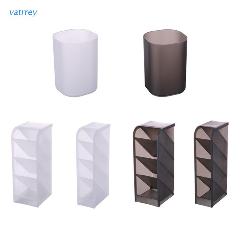 Hộp đựng bút hình trụ kiểu chéo trong suốt sức chứa lớn đơn giản sáng tạo