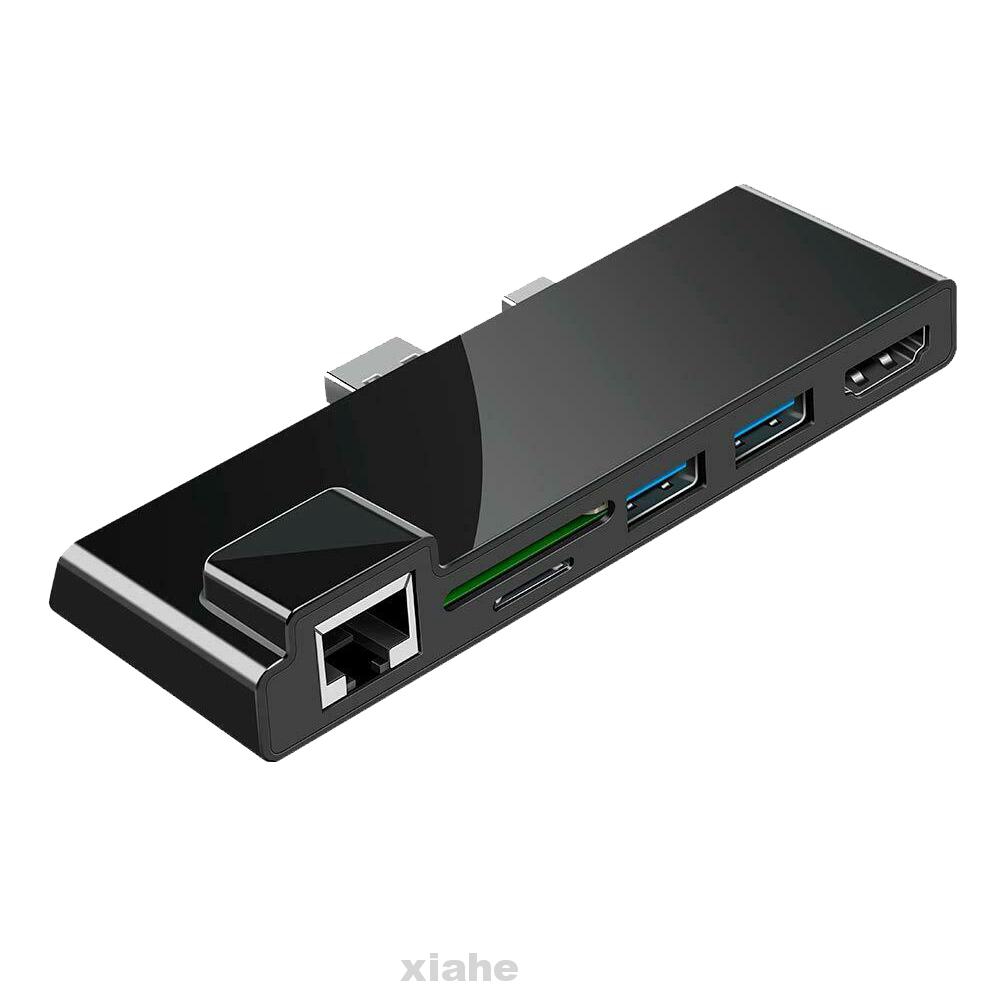 Docking Station Ethernet Port Mini Multifunction Plug And Play USB RJ45 4K HDMI For Surface Pro 6 | BigBuy360 - bigbuy360.vn