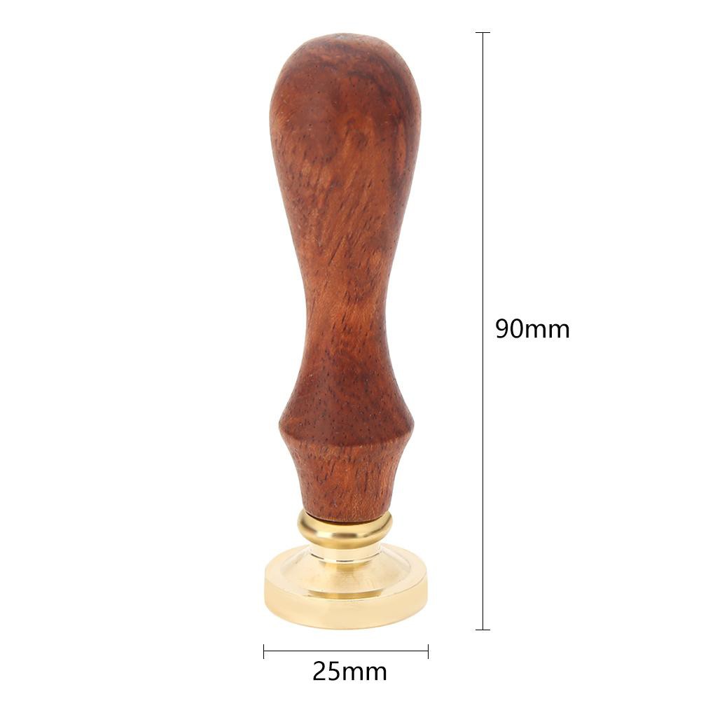 Con dấu sáp cán gỗ kim loại phong cách cổ điển