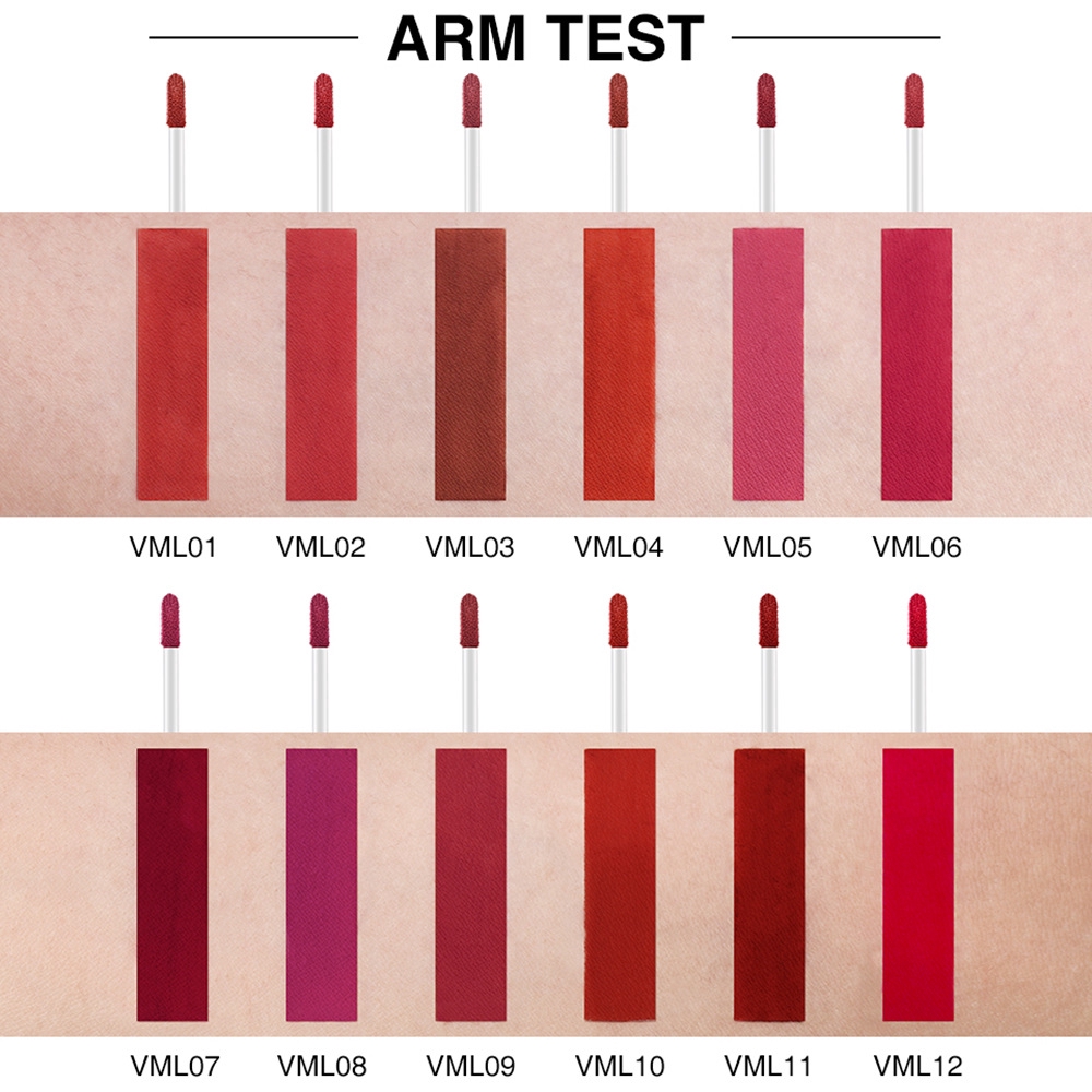 [Hàng mới về] Son kem 12 màu lì không thấm nước lâu trôi không dính ly | BigBuy360 - bigbuy360.vn