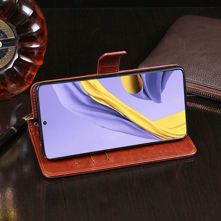 Bao da dạng ví hai mặt nắp lật cho samsung a51, a71 và các dòng máy khác