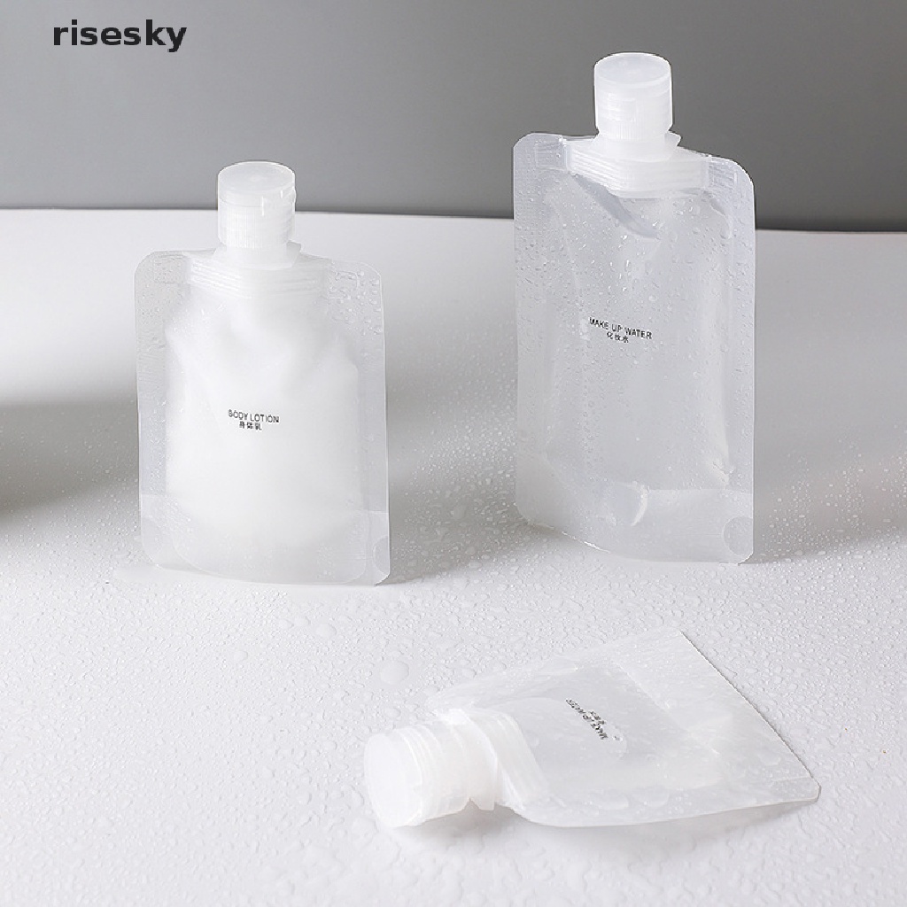 Set 5 Túi Đựng Mỹ Phẩm / Dầu Gội / Sữa Tắm Có Vòi Xịt Tiện Dụng ♨Trên đó