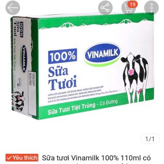Sữa tươi vinamilk 100%