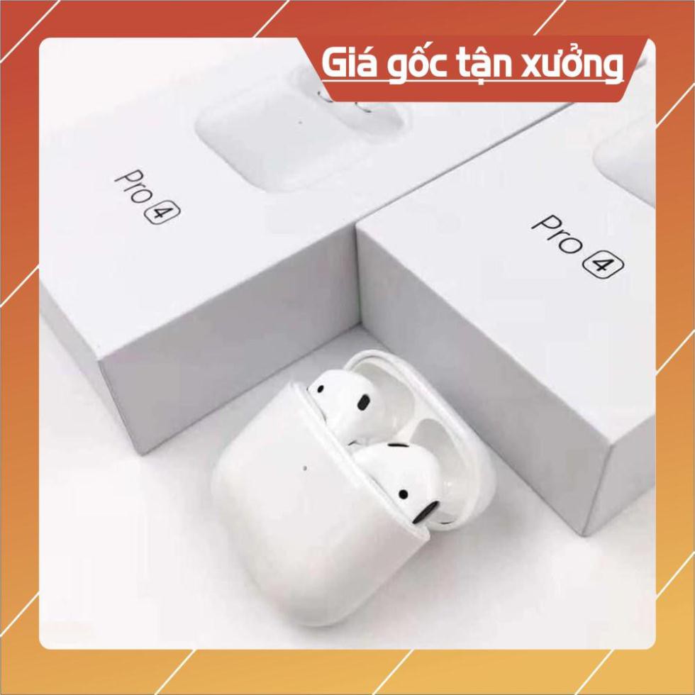 [Mã ELFLASH5 giảm 20K đơn 50K] Tai nghe Air Pro 4 TWS 5.0 Bluetooth Định vị đổi tên Âm Thanh Stereo Cực Chuẩn BH 1 Đổi 1