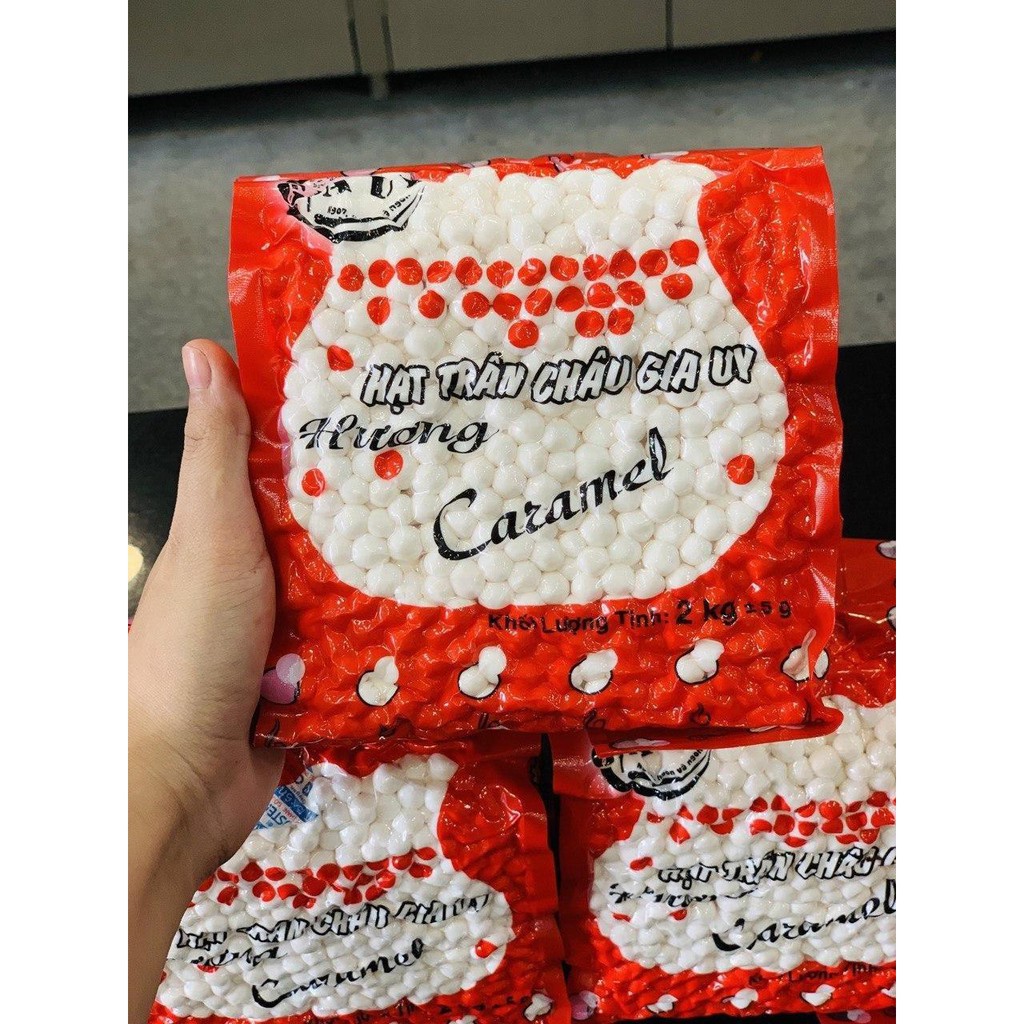 Trân châu trắng caramel  GIA UY - [SIÊU RẺ] - 2kg - SP000634  - Nguyên liệu pha chế trà sữa HIỆP PHÁT