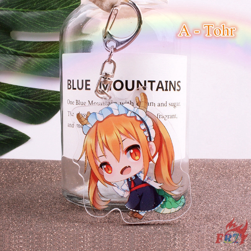 &gt;Ready Stock&lt; ❀ Miss Kobayashi's Dragon Maid Móc khóa ❀ Cosplay Figures KeyRing Pendant Gifts