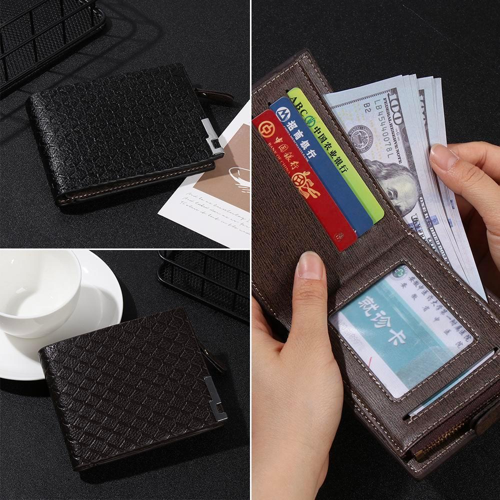 Ví Đựng Thẻ 24 Ngăn Có Khóa Kéo Phong Cách Doanh Nhân Sang Trọng Ốp