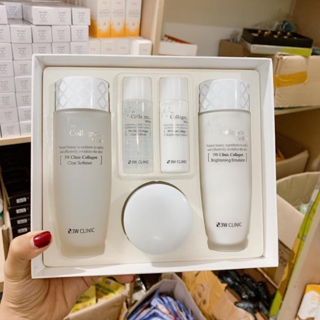 SET DƯỠNG TRẮNG DA 3W CLINIC COLLAGEN WHITE SKIN CARE 3 SET