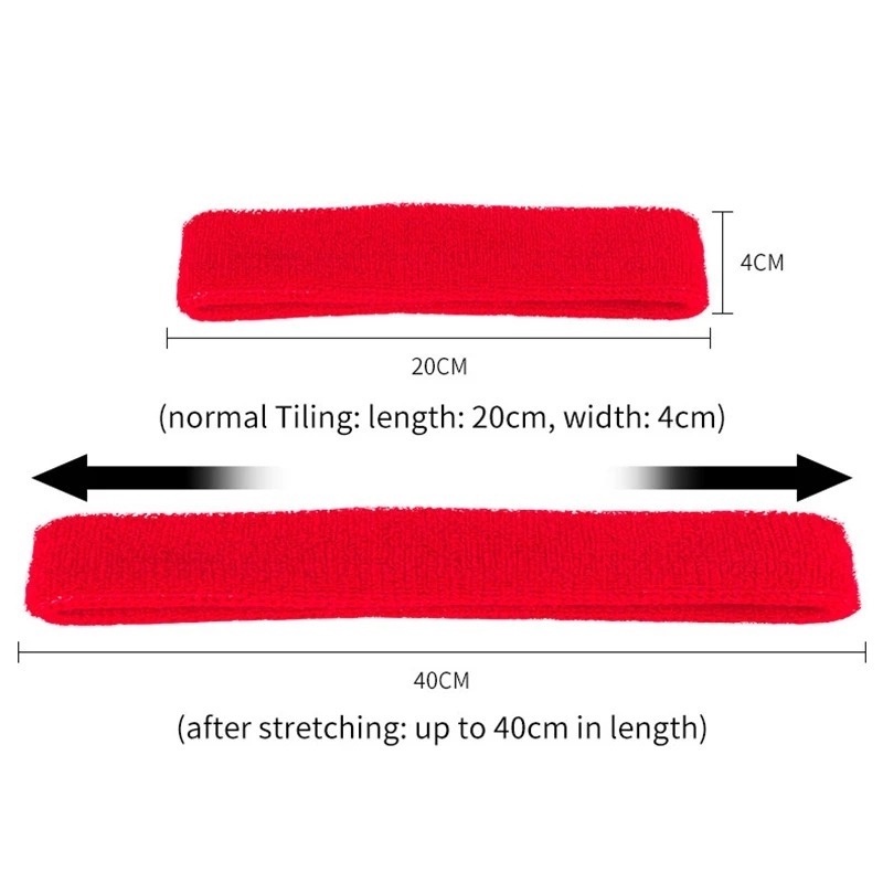 Băng đô thể thao bằng cotton co giãn thấm hút mồ hôi tốt cho nam / nữ