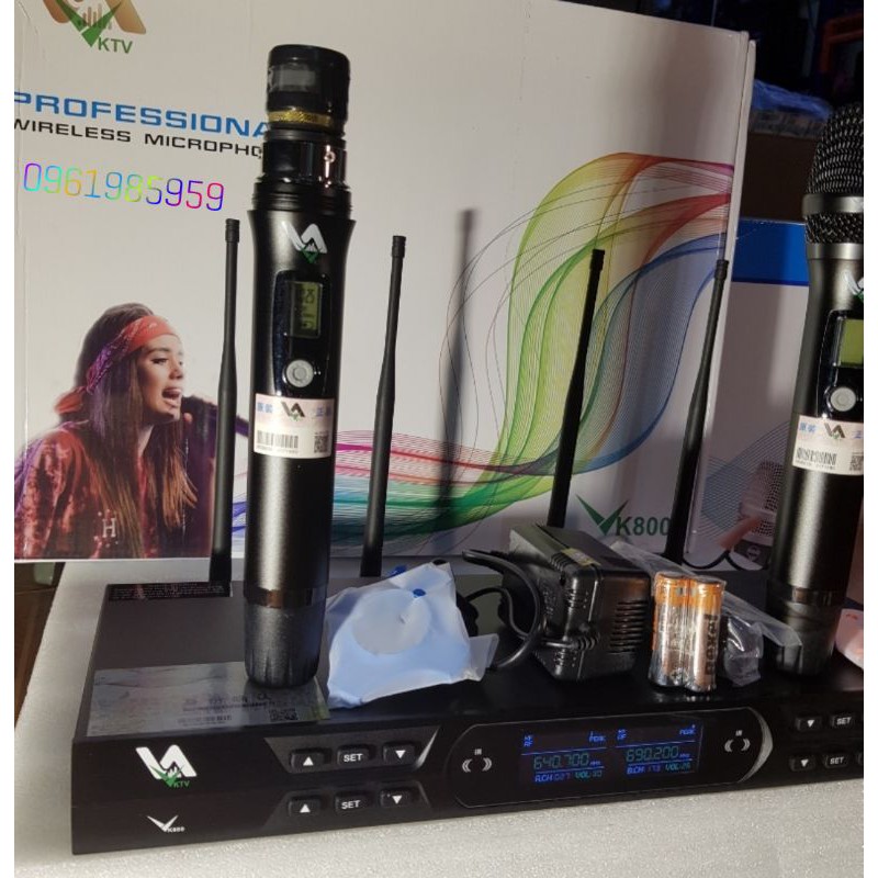 Micro không dây Vktv K800 4 râu