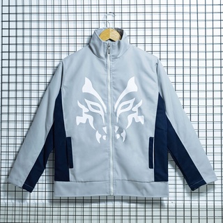 Áo Khoác Nam Nữ Unisex Kaki Lót Dù Hình In Gao Bạc