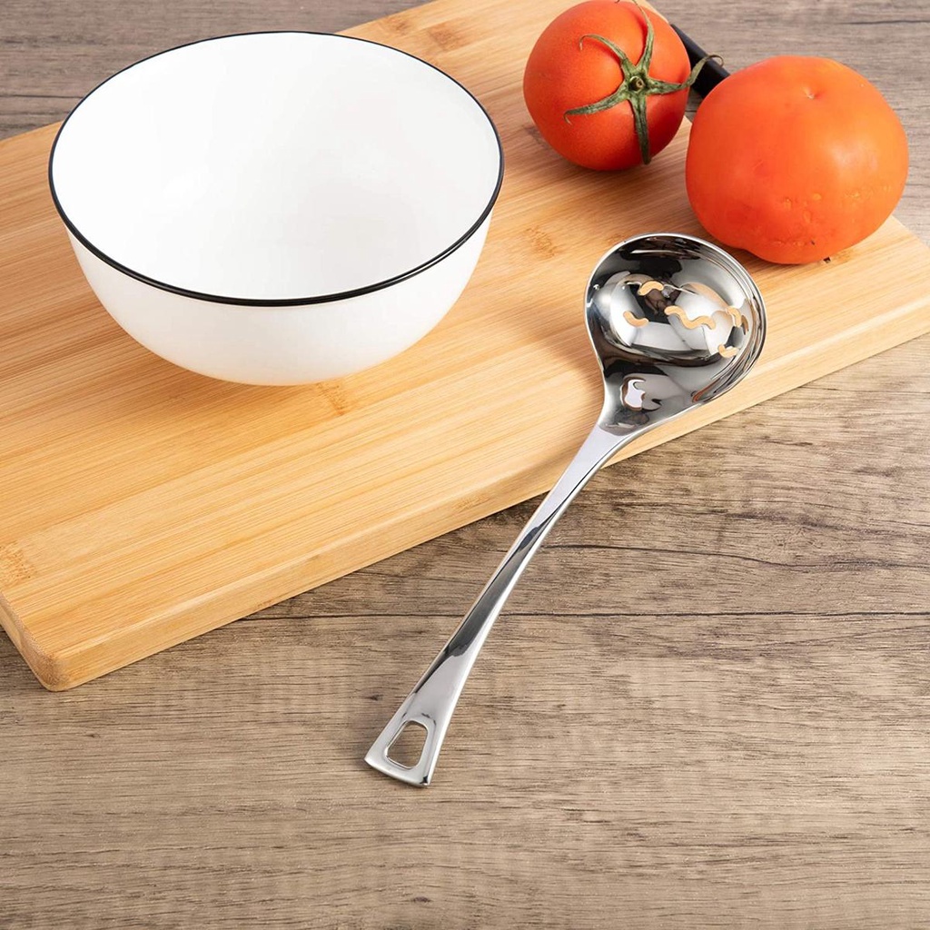 Muỗng Múc Sốt Bằng Thép Không Gỉ Tay Cầm Dài Tiện Dụng Cho Nhà Hàng