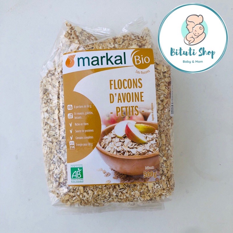 Yến Mạch cán mỏng hữu cơ Markal - tách lẻ 100gr hoặc nguyên túi 500gr