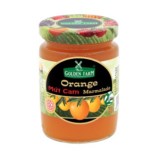 Mứt Cam Preserves Orange Marmalade GOLDEN FARM 210G - Dùng ăn kèm kem, sinh tố, bánh mì, sandwich, trà nóng