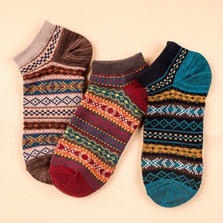 Vớ tất Thổ cẩm chất Cotton cổ ngắn Vintage freesize dành cho cả nam và nữ
