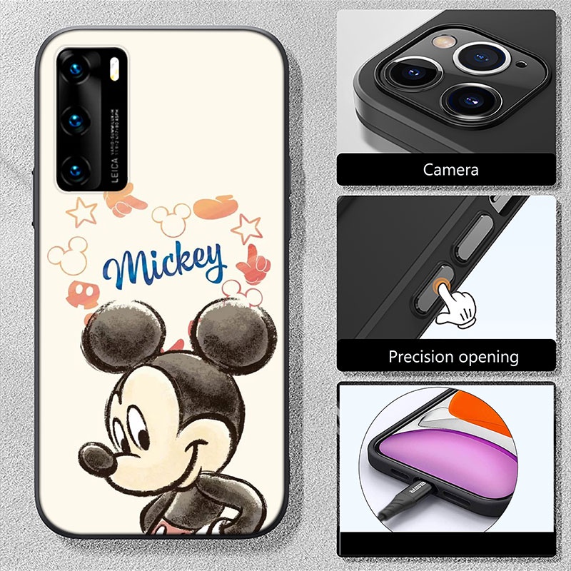 Ốp Điện Thoại Dẻo Họa Tiết Hoạt Hình Mickey Minnie Cho Huawei Nova 5T 4E 3 3i 2i Mate 20 10 Lite Pro FO59