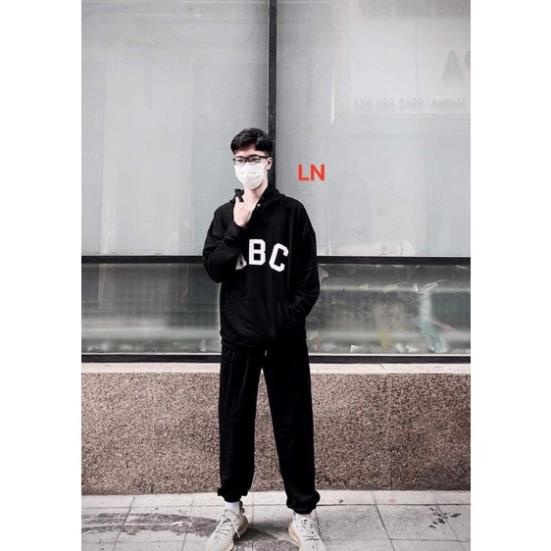 Áo hoodie ABC chữ to