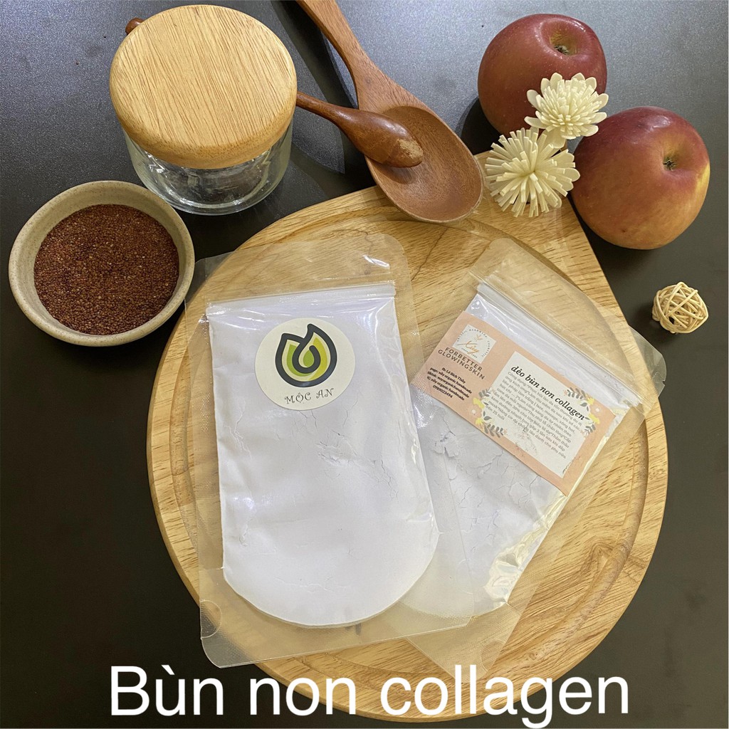 Bùn Non Collagen nguyên chất, Mặt Nạ Thạch Collagen Bùn Non - Natural Beauty Handmade Mộc An (MSP26)