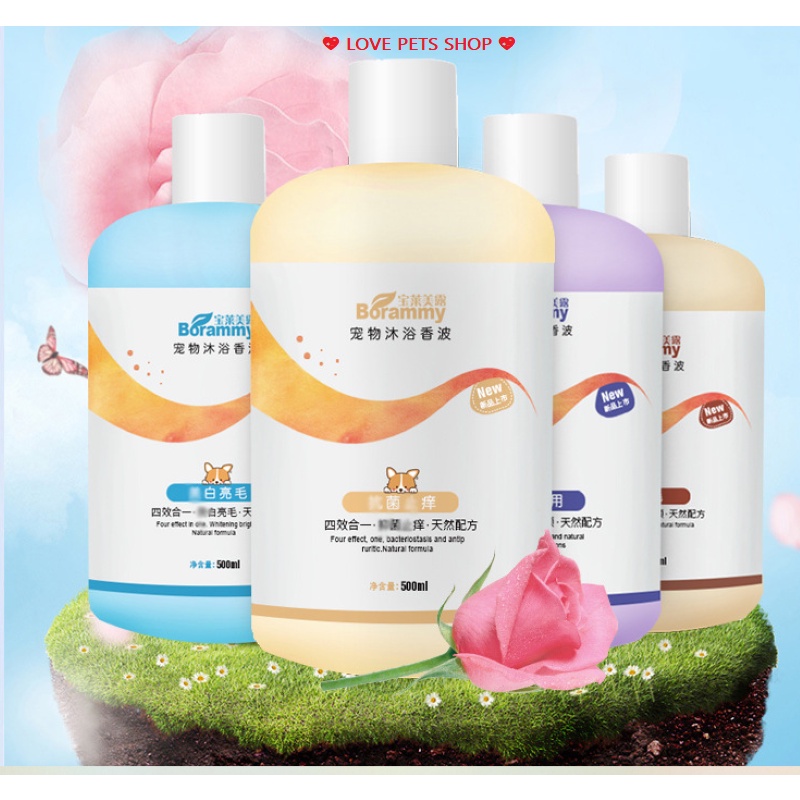 SỮA TẮM CHO CHÓ MÈO THƯƠNG HIỆU BORAMMY  LOVE PETS SHOP