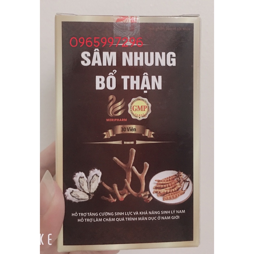 Sâm Nhung Bổ Thận- hỗ trợ bổ thận, tăng cường sinh lực và khả năng sinh lý ở nam giới ( lọ 30 viên)