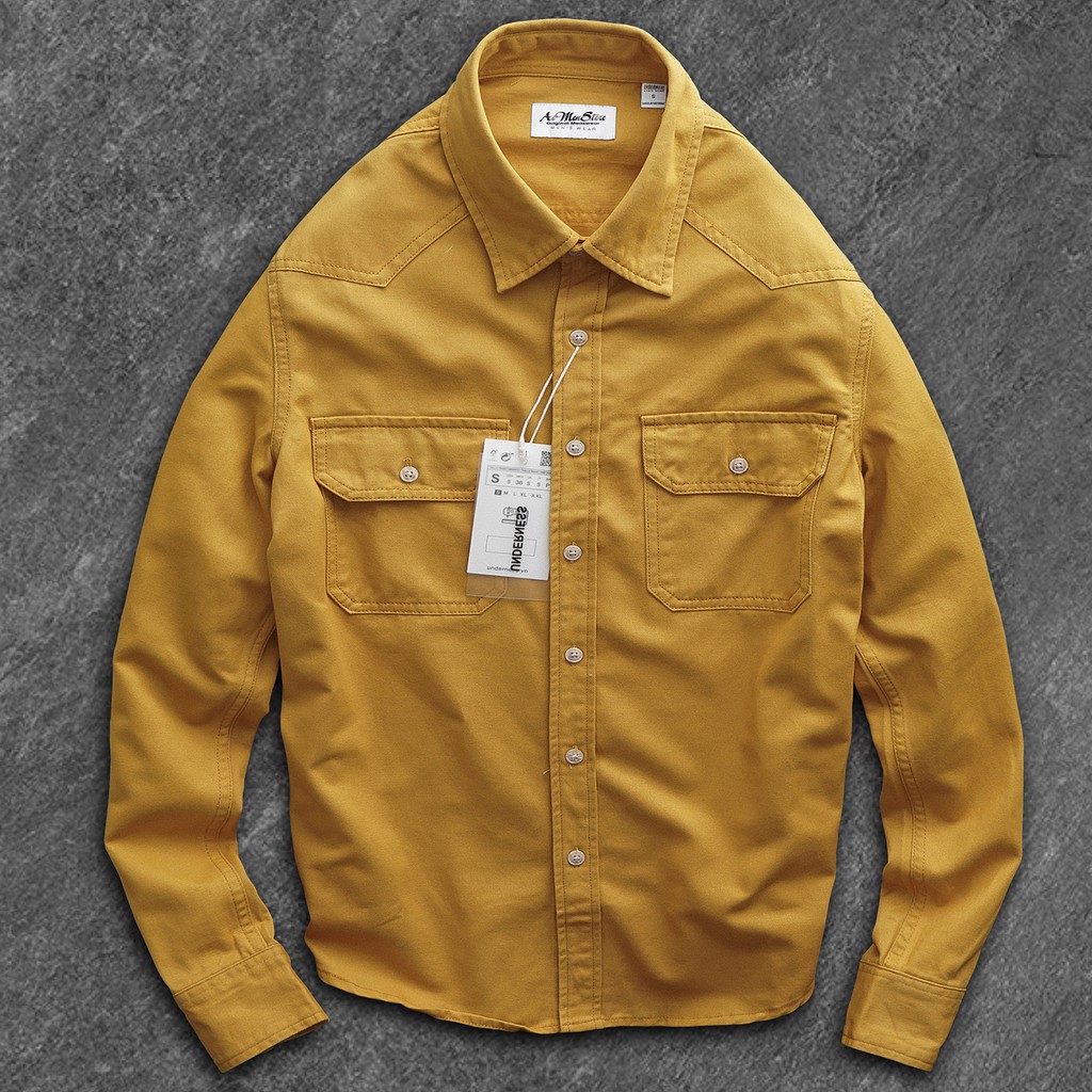 Áo sơ mi denim nam 5 màu thời trang nam Musland