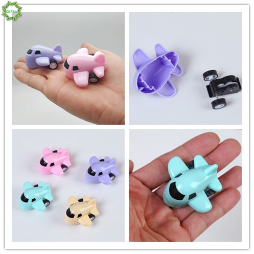 Set 2 máy bay đồ chơi mini bằng nhựa màu kẹo dễ thương cho bé
