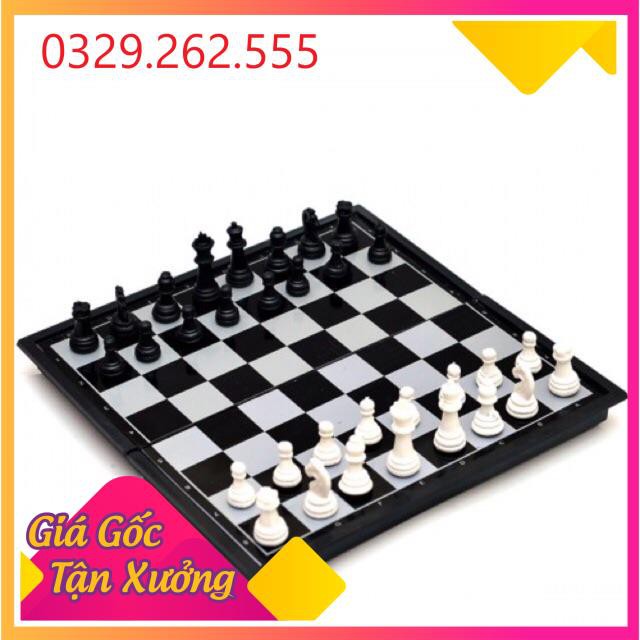 (Sale Khủng)  Bộ cờ vua bàn giấy quân nhựa giúp bé phát triển trí tuệ