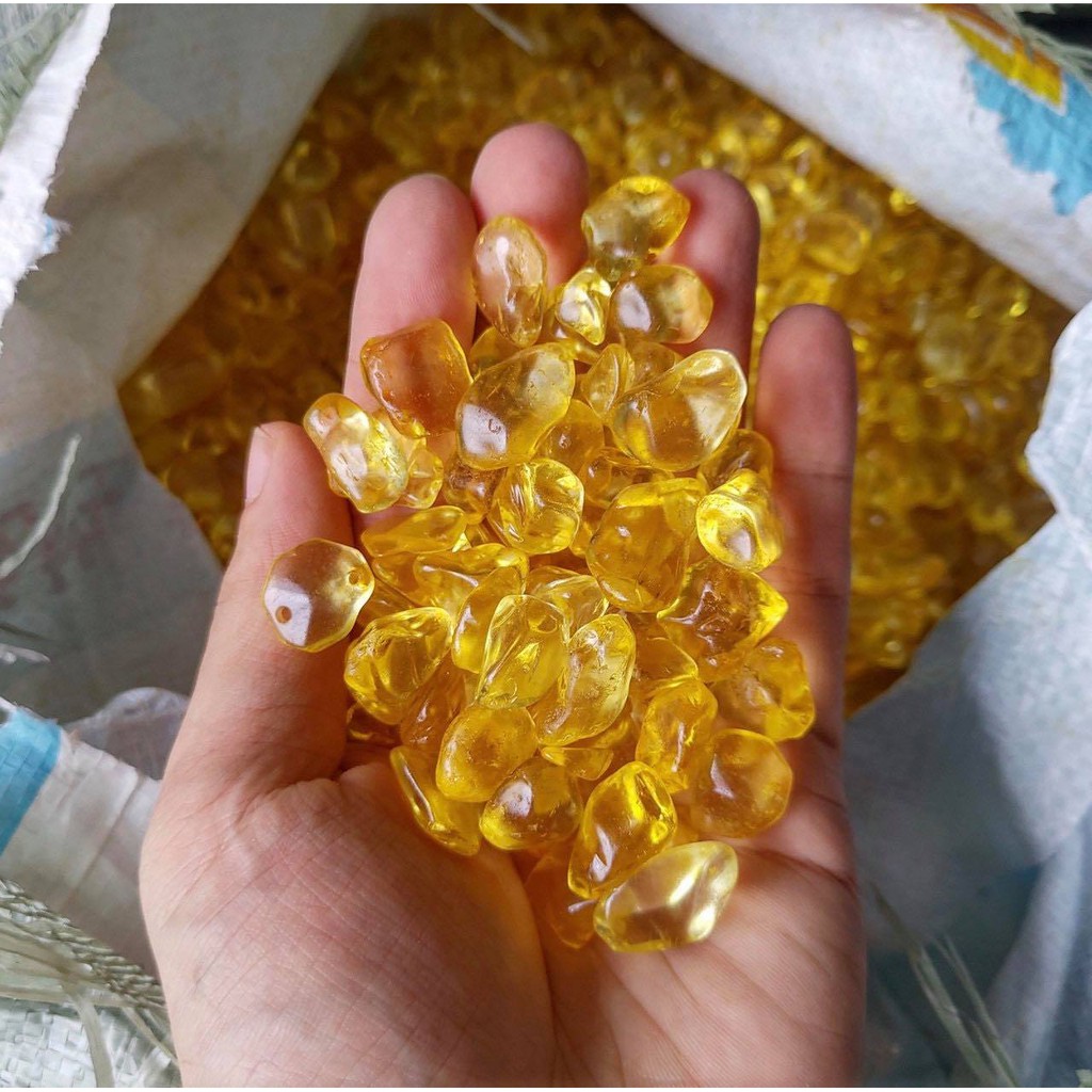 Đá vụn thach anh ngũ sắc trang trí 1kg