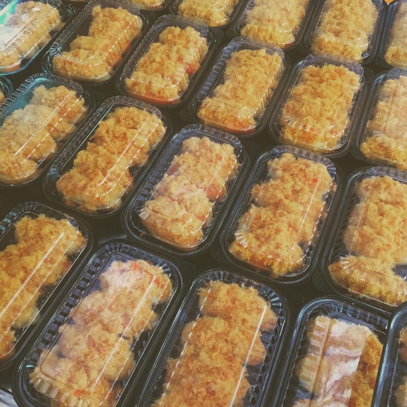 Bánh Sâu phô mai gà cay