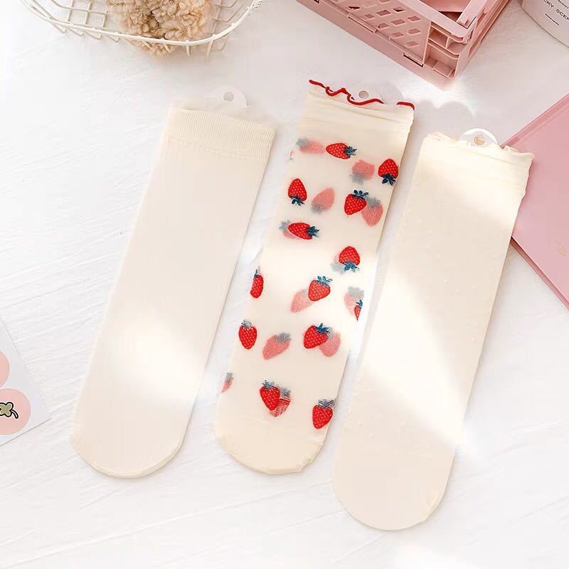 Vớ Công Chúa Cổ Cao Thời Trang Mùa Hè Hàn Quốc Cho Bé Gái