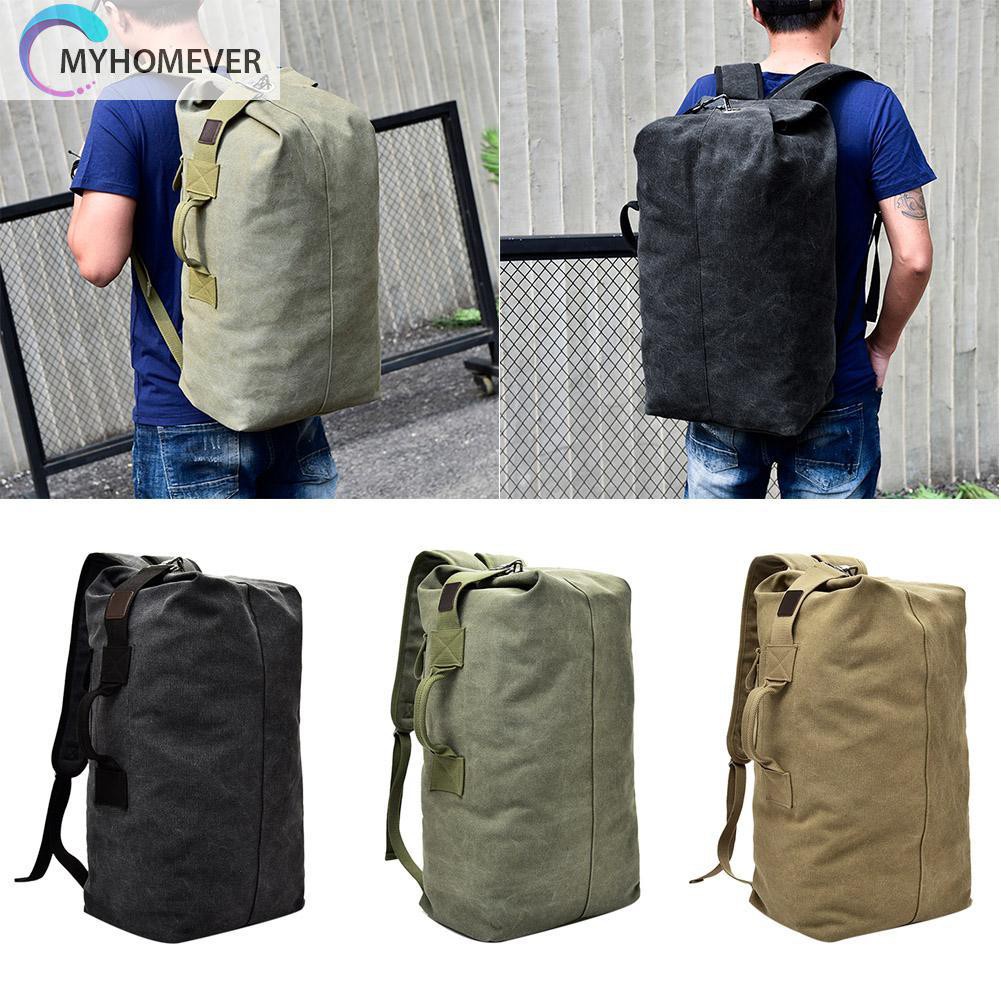 myhomever Big Outdoor Backpacks Men Travel Canvas Sports Shoulder Bags Rucksacks